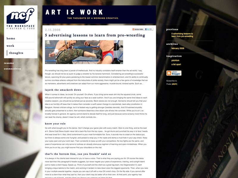 Art=Work in 2007